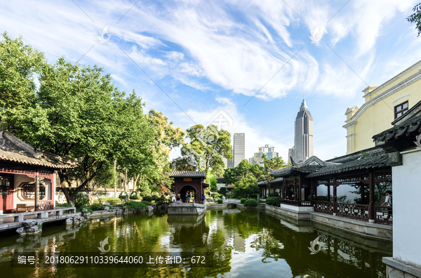 南京总统府东湖全景