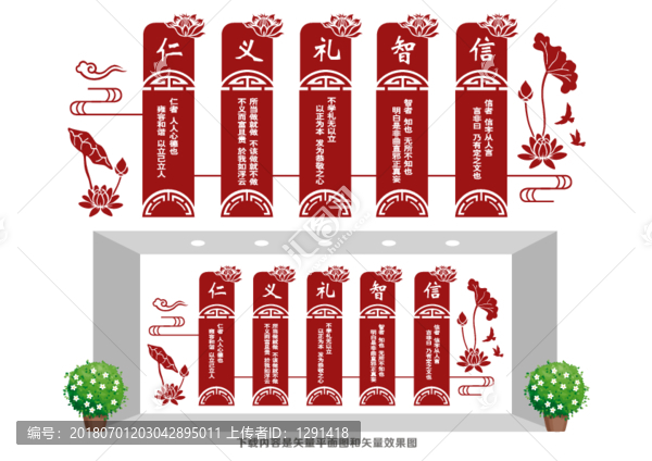 仁義禮智信文化墻