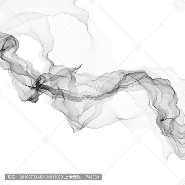 黑白抽象水墨线条