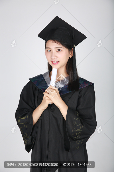 学生学士服摄影图