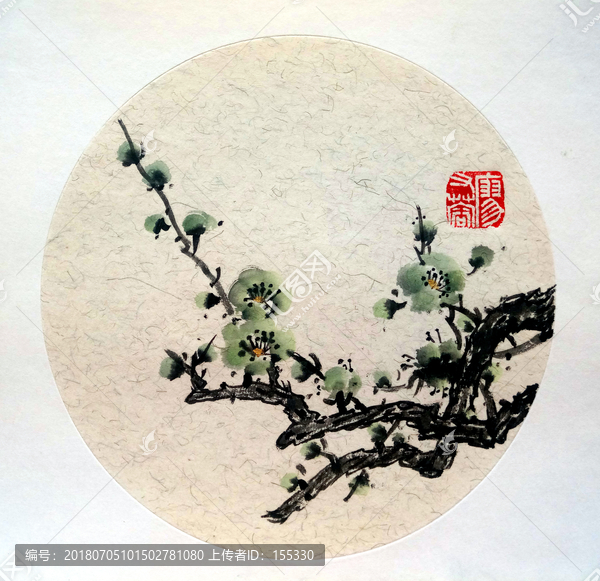 國畫梅花