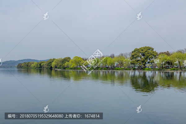 杭州西湖春天风光美景