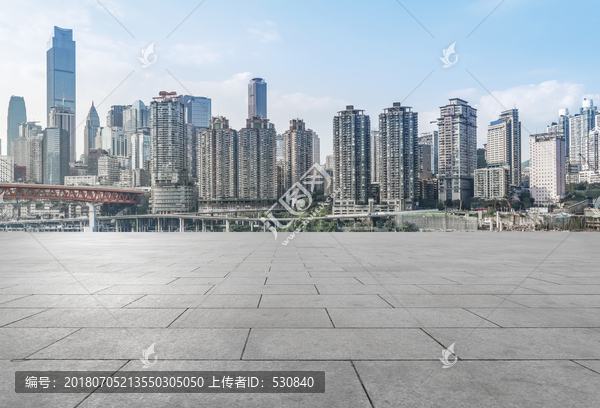 城市广场和重庆渝中半岛