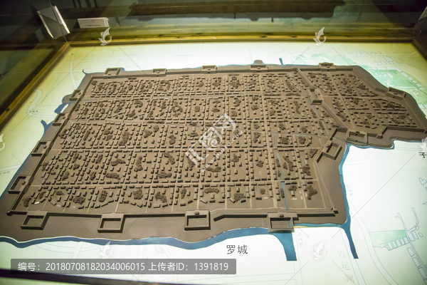扬州博物馆扬州古城模型