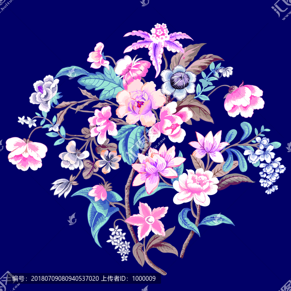 復(fù)古花卉