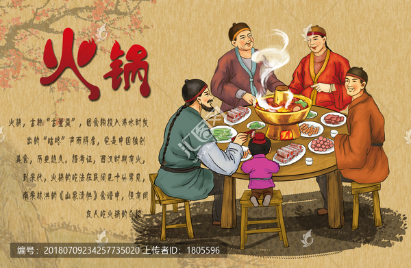 火鍋插畫