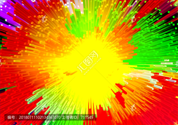 鮮艷明快3D凸出喜慶背景