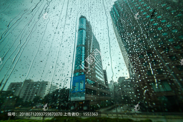 雨景城市