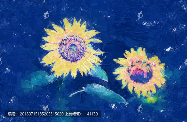 向日葵油畫