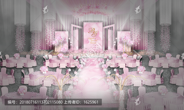 唯美粉色系婚禮