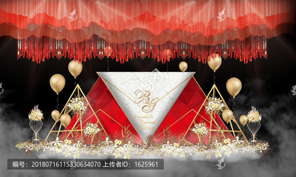 紅白金色系婚禮