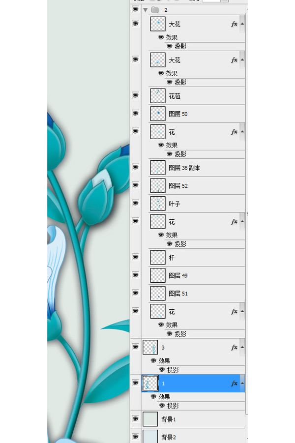 亚麻花素材图片