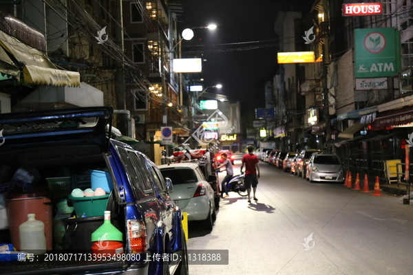 泰国曼谷街头夜景