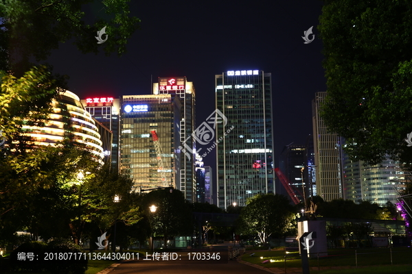 钱江新城夜景