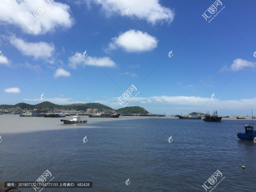 嵊泗列岛码头渔船大海
