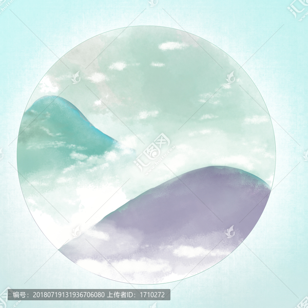 遠山的背景水墨風景有意境唯美