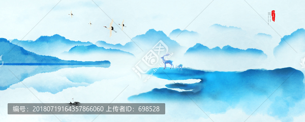 中國風水墨裝飾畫