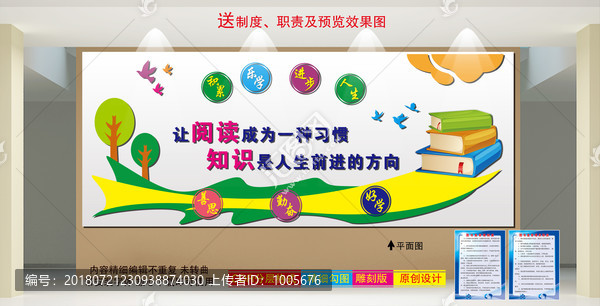 圖書室文化墻