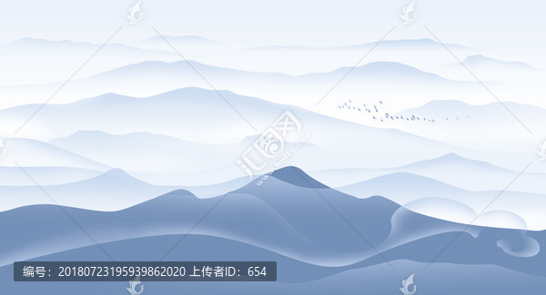 水墨山水画