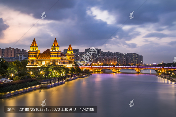 活力岛小外滩夜景