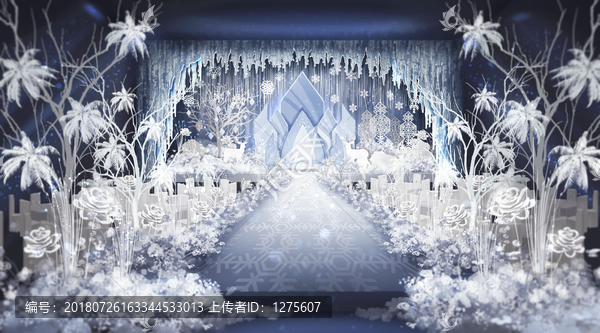 冰藍色冰雪儀式區(qū)