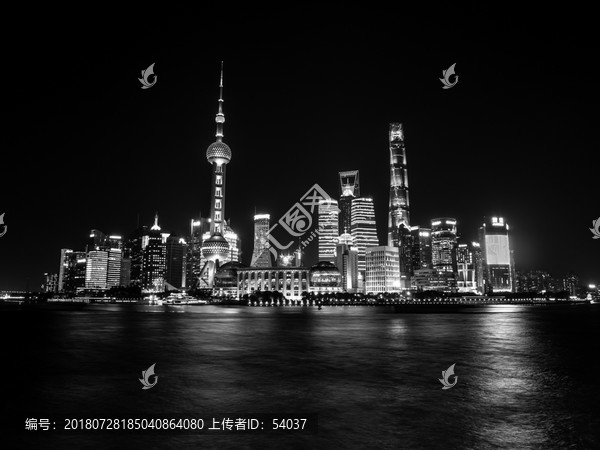 上海城市建筑黑白摄影