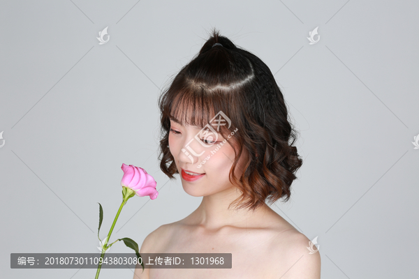 清纯唯美花语美女图