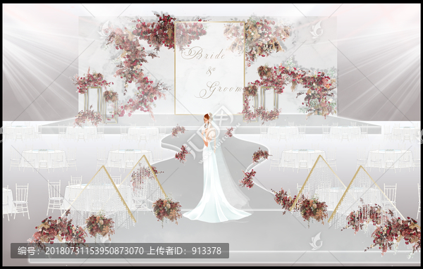 婚禮儀式區(qū)效果圖