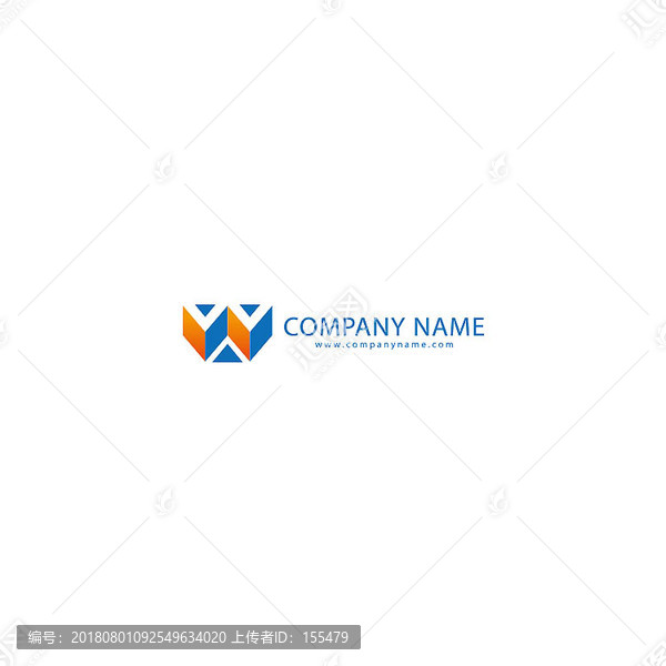 創(chuàng)意字母W標志設計