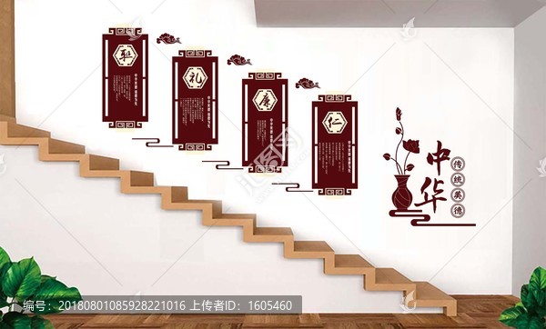 任廉禮恥文化墻