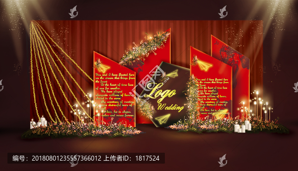 時(shí)尚紅黑婚禮設(shè)計(jì)圖
