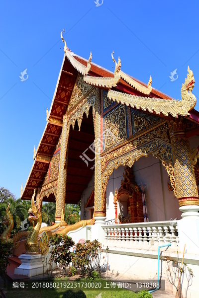 清迈寺庙古建筑