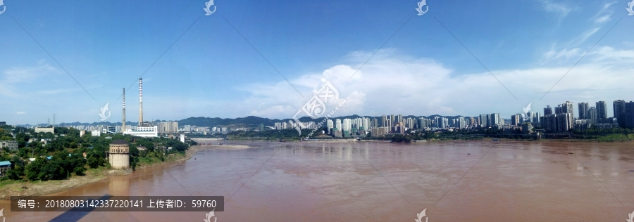 重庆李家沱江畔风景