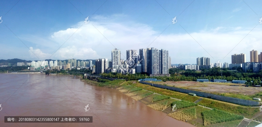 重庆李家沱江畔风景