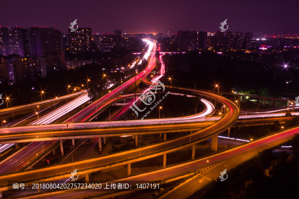 苏坡立交桥夜景