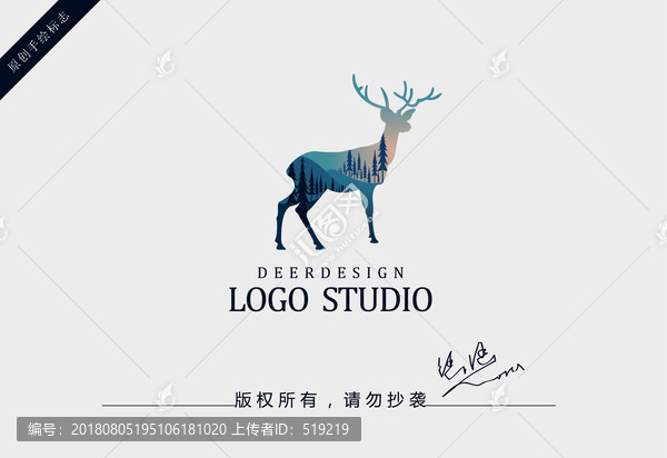 鹿logo