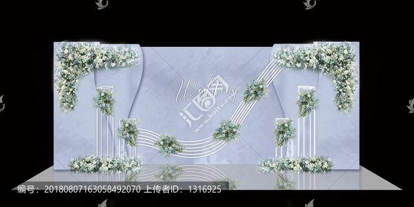 霧霾藍(lán)迎賓迎賓區(qū)效果圖