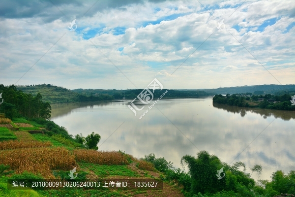 嘉陵江武胜太极湖风光