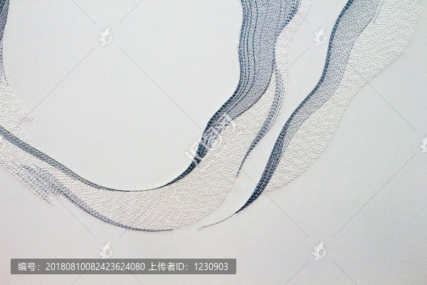 刺繡抽象圖案