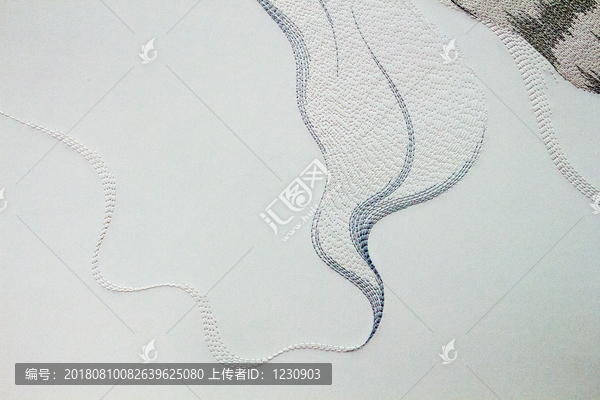 刺繡抽象圖案