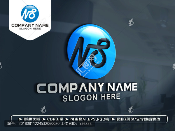 NS字母LOGO設(shè)計(jì)