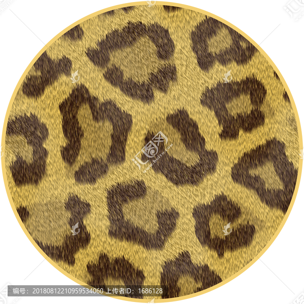 豹纹纹理地毯