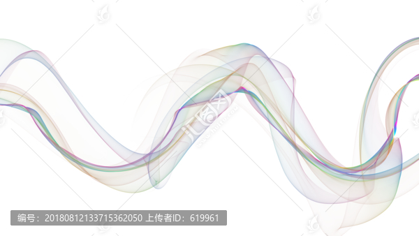 彩色线条透明图层