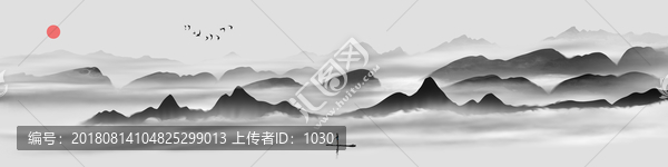 巨幅山水畫