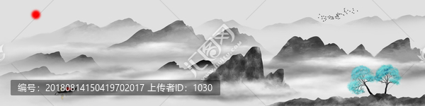 巨幅山水畫