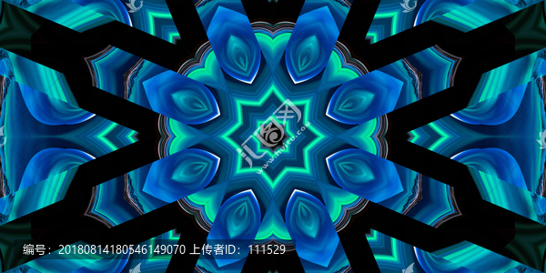 夢幻藍(lán)色舞臺背景