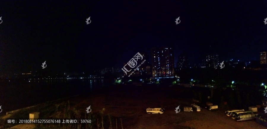 李家沱江畔夜色风景