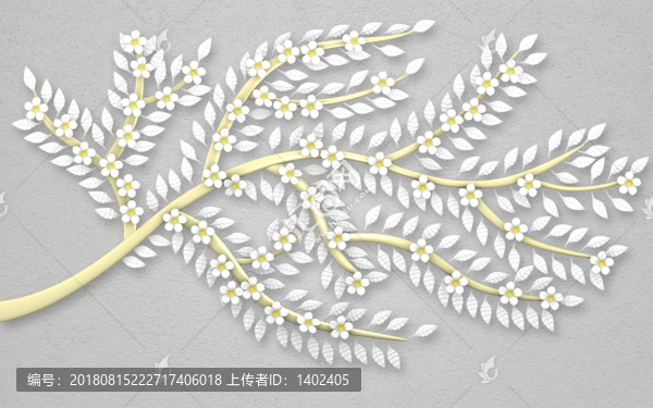 3d立體浮雕一棵樹電視背景墻