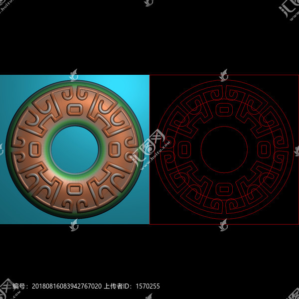 精雕圓花
