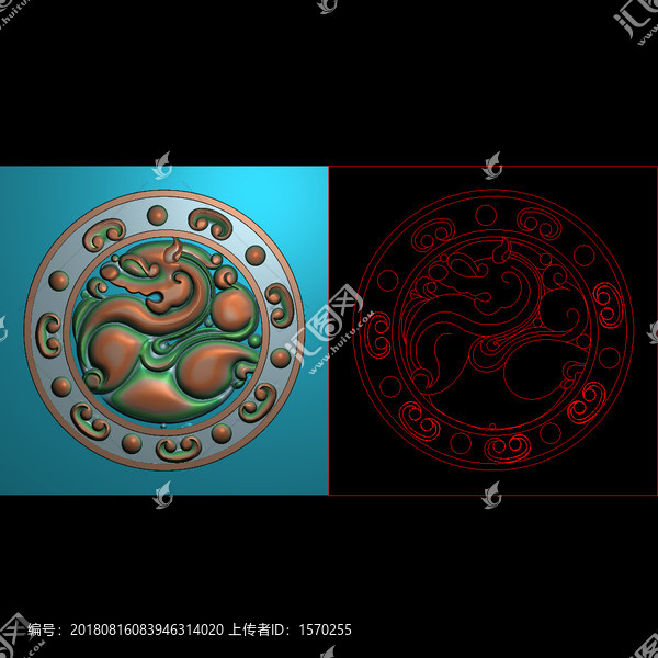 精雕圓花